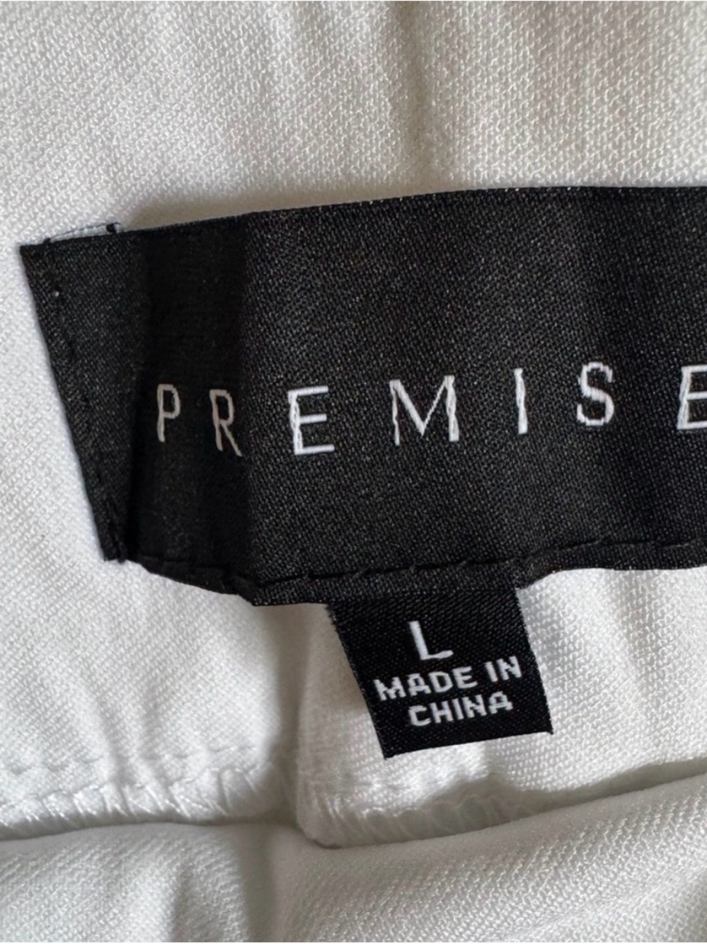 NWT Premise White Bengaline Straight Leg Pull-On Pants Size L - Picture 7 of 10